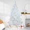 6.5ft. Pre-Lit White Alaskan Pine Artificial Christmas Tree, Warm White LED Lights